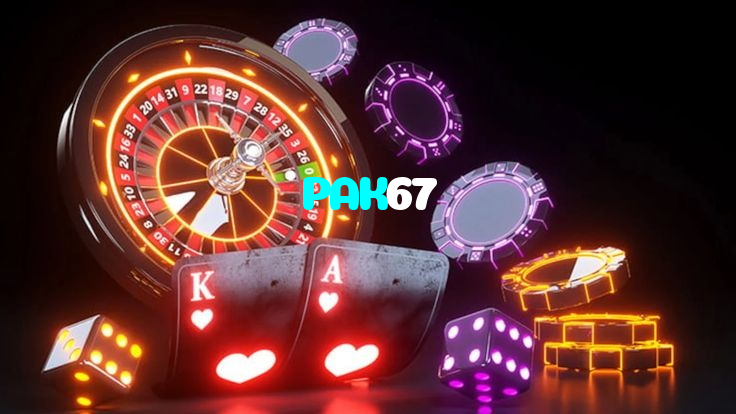 PAK67 casino presented on mobile device in Pakistan with slots and live games